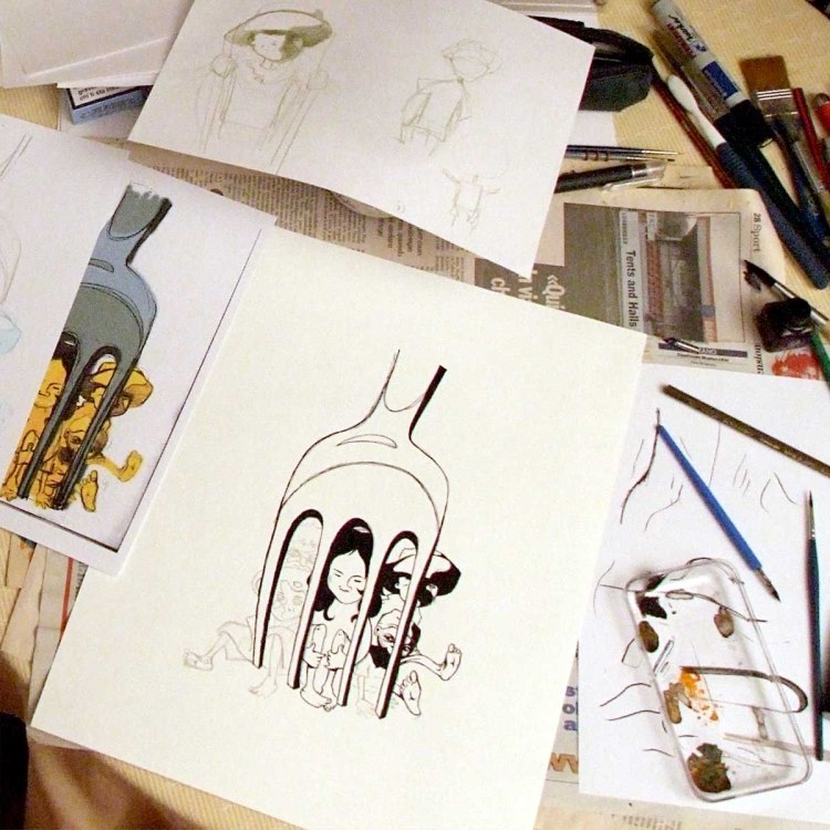 China  di IF Ivan Foresti per Amandla Altromercato commercio equo e solidale diritto al cibo su tshirt