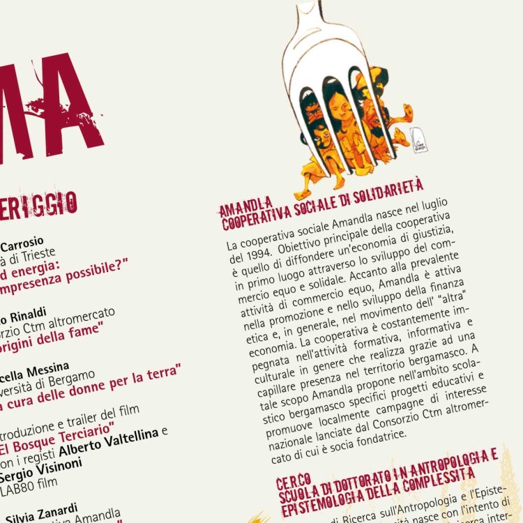 Pubblicazione per Amandla Altromercato commercio equo e solidale diritto al cibo