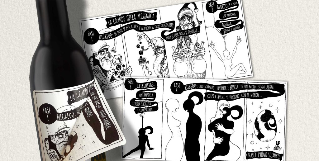 Label Design fumetto Gylan di IF Ivan Foresti per Elav birrificio indipendente