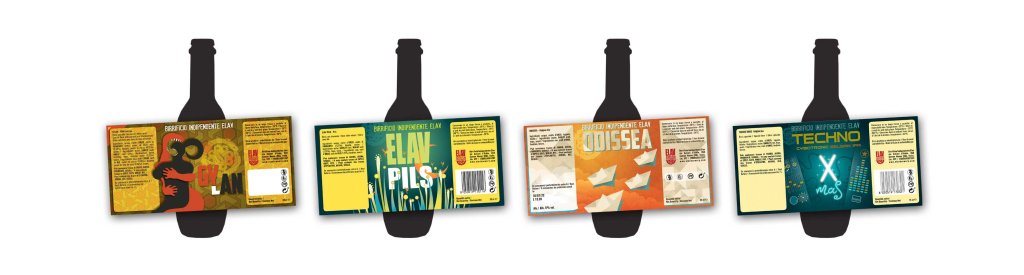 Label Design etichette birra di IF Ivan Foresti per Elav birrificio indipendente