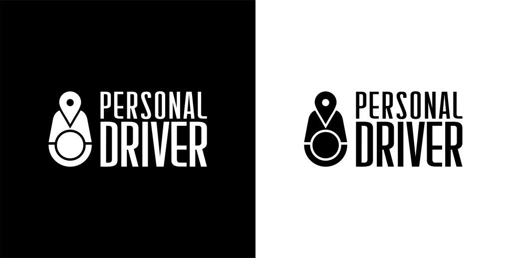 Logo Design bianco e nero per Personal Driver di Ivan Foresti IF