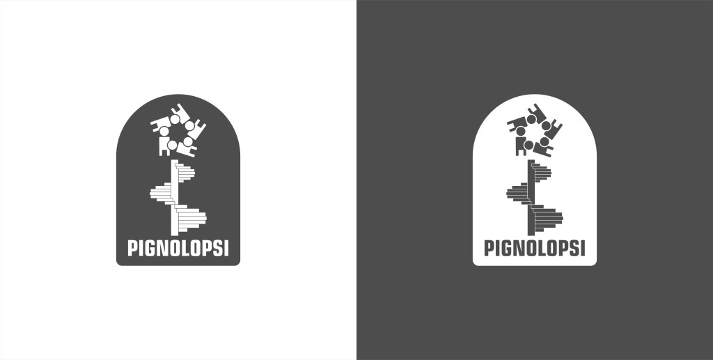 Logo Design bianco e nero per Pignolopsi di Ivan Foresti IF