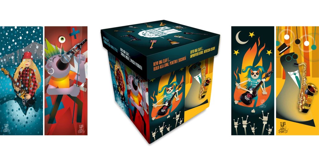Packaging Design box birre di IF Ivan Foresti per Elav